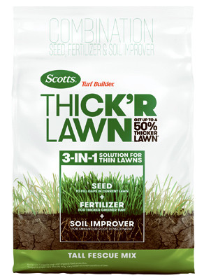 Turf Builder Thick'R Lawn Tall Fescue Mix, 12 Lbs., Covers 1,200 Sq. Ft.
