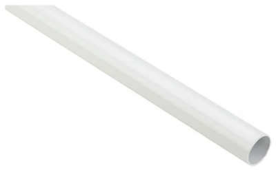 Closet Rod, Heavy-Duty, White, 6 Ft.
