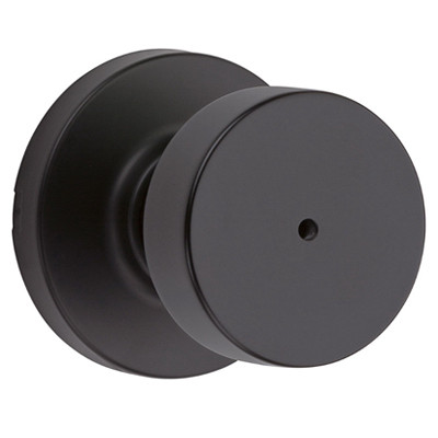 Signature Series Privacy Knob Lockset, Iron Black Finish