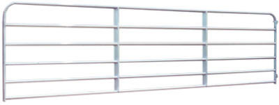 Farm Tube Gate, Galvanized, 6 Rails, 10 Ft.