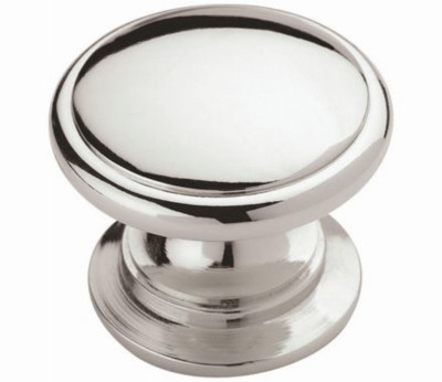 Ravino Cabinet Knob, Polished Chrome, 1-1/4 In.