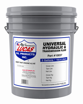 Universal Hydraulic & Transmission Fluid, 5 Gallons