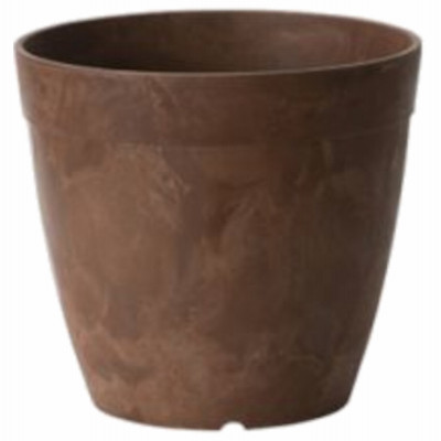 ArtStone Dolce Water-Minder Planter, Plastic, Rust, 8 In. Round