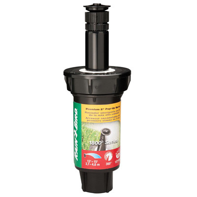 Underground Sprinkler Head, Adjustable Pattern, 2-In. Pop Up, 4-Ft. Spray