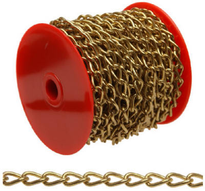 Brass Twist Chain, #70, 82 Ft.