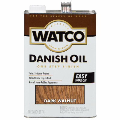 Danish Oil Finish, Dark Walnut, 1-Gallon (2 pieces)