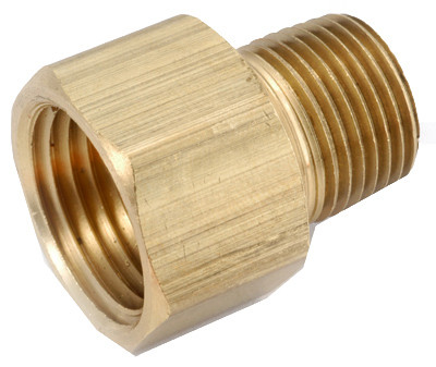 Pipe Fitting, Adapter, Lead Free Brass, 3/8 x 1/4 In. (10 pieces)