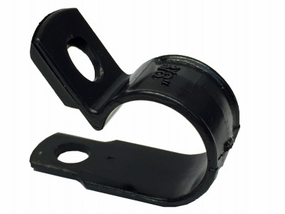 Cable Clamps, Black Plastic, 3/8-In. I.D., 15-Pk.