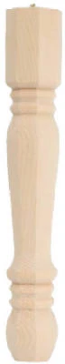 Traditional Pine Table Leg, 6 In.