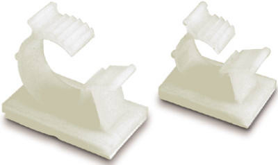 Adhesive-Mounted Releasable Cord Clamp, 1/2 In., 4-Pk.