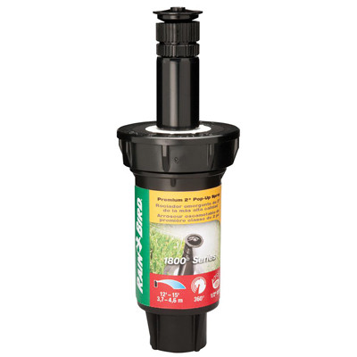 Underground Sprinkler Head, Adjustable Pattern, 2-In. Pop Up, 8-Ft. Spray