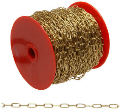 #3 Brass Plated Clock Chain, 164 Ft.