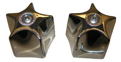 Universal Canopy Faucet Handles, Large, Chrome