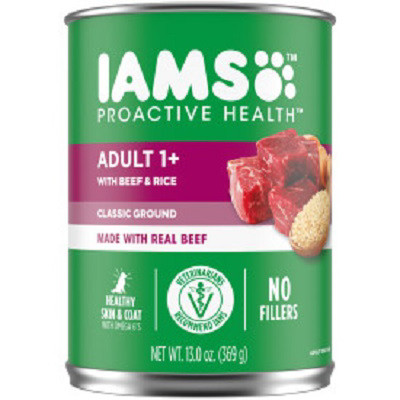 Dog Food, Savory Beef & Rice, 13.2 oz. Can