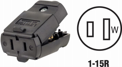 BLK 15A CONNECTOR