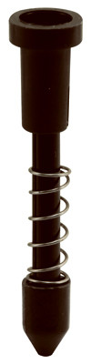 Window Screen Plunger Latches, 3/4 x 3/8 or 7/16 In., Black, 25-Pk.