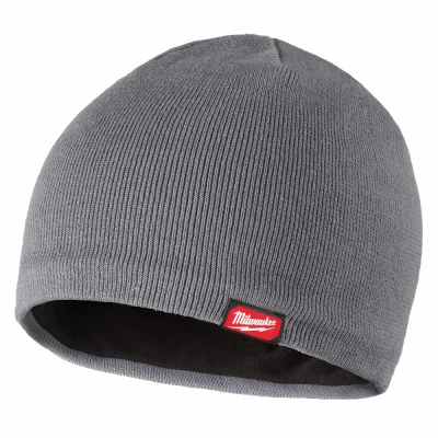 Fleece-Lined Beanie, Gray