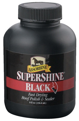 SuperShine Hoof Polish & Sealer, Black, 8-oz.