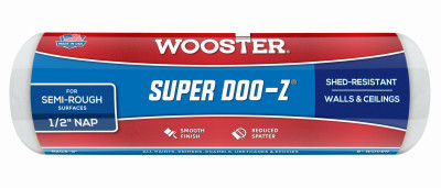 Super Doo-Z Paint Roller Cover, Semi-Rough, 1/2-In. Nap, 9-In.