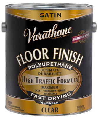 Clear Satin Premium Polyurethane Floor Finish, 1-Gallon (2 pieces)