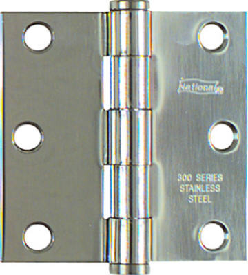 3 x 3 In. Stainless Steel Square Corner Door Hinge