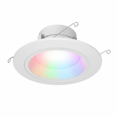 LED Smart Retrofit Recessed Downlights, Adjustable Light, White, 5-6 In.