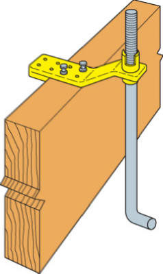 Anchor Mate, Yellow, /2 In.