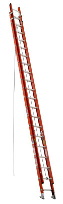 Werner 40 Ft. Fiberglass Extension Ladder with 300 Lb. Load Capacity Type IA Duty Rating