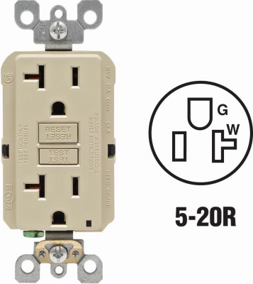 20A IV S/T GFCI OUTLET