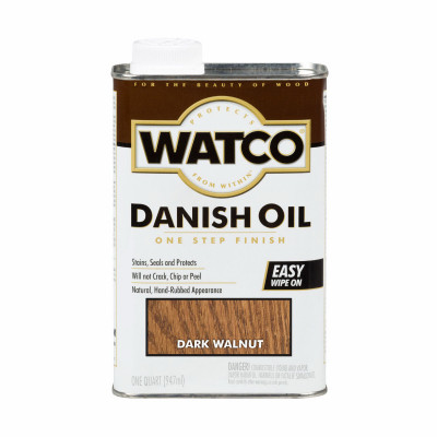 Danish Oil Wood Finish, Dark Walnut, 1-Qt.