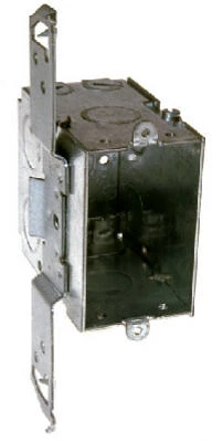 Switch Box With Nonmetallic Cable Clamps & Side Bracket, 3-1/2 In. Deep