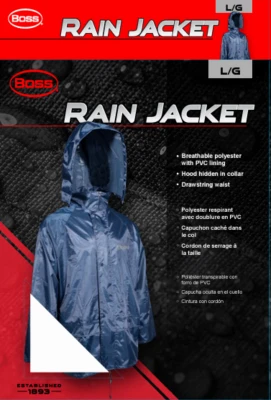 LRG NVY Boss Raincoat