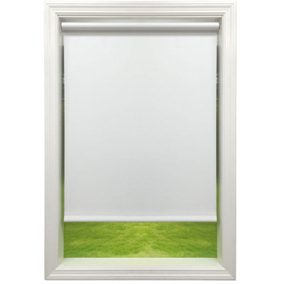 Galaxy Roller Window Shade, Room Darkening, White, 37 x 78 In.