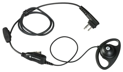 Ear Piece With Clip-On Push To Talk Microphone