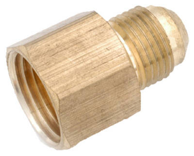Gas Fitting Adapter, 15/16 Flare x 1/2 In. FPT