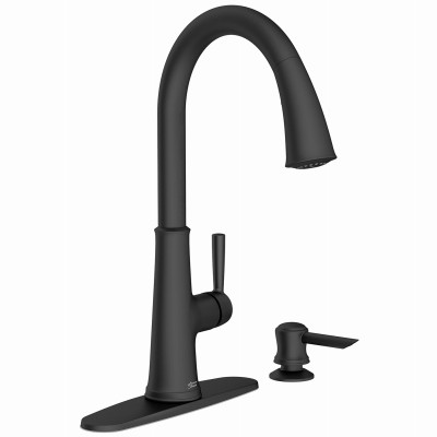 Maven Pull-Down Kitchen Faucet + Soap Dispenser, Matte Black