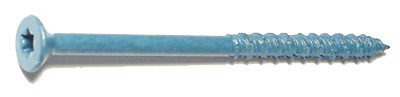 Masonry Screw, 1/4 x 4 In. Star Flat Head, 100-Pk.