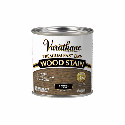 Fast Dry Interior Wood Stain, Oil-Based, Carbon Gray, 1/2-Pt.