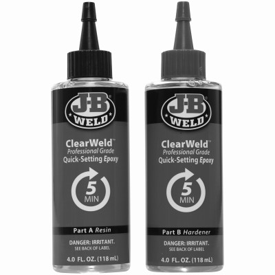 ClearWeld 2-Part Pro Epoxy, (2) 4 oz. Bottles