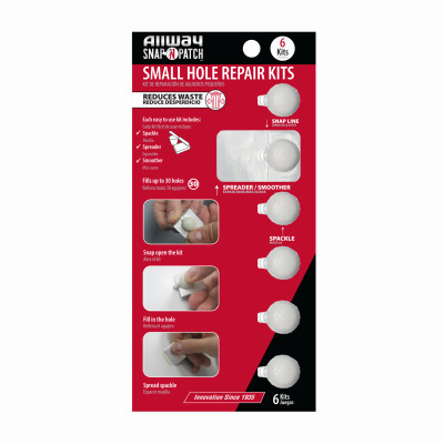 Snap N Patch Dry Wall Hole Repair Kit, Up to 30 Holes