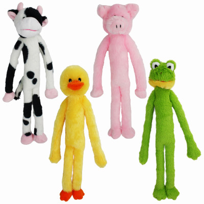 Minipet Swingin Slevin Squeaky Plush Dog Toy, 12 In.
