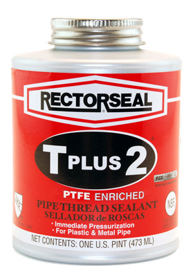 T Plus 2 Pipe Thread Sealant, 16-oz.