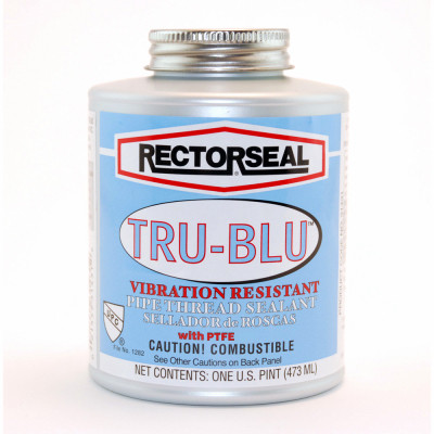 Tru-Blu Pipe Thread Sealant With PTFE, 16-oz.