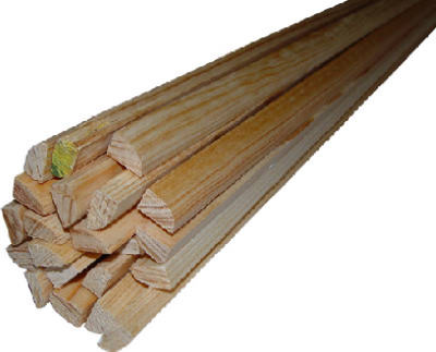 Solid Pine Moulding, Base Shoe,  1/2 x 3/4 In. x 8 Ft. (10 pieces)