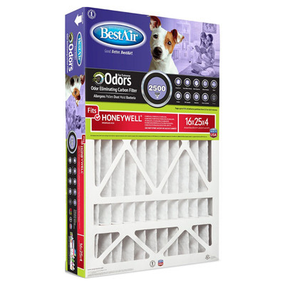 16x25x4 M11 Odor Reducing Carbon Air Filter (3 pieces)