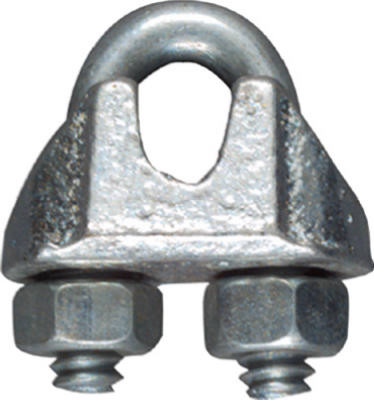 Wire Cable Clamp, Zinc, 1/8 In. (20 pieces)