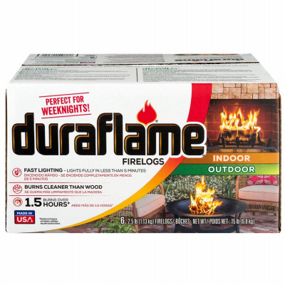 Firelogs, 2.5-Lbs Each, 6-Pk.