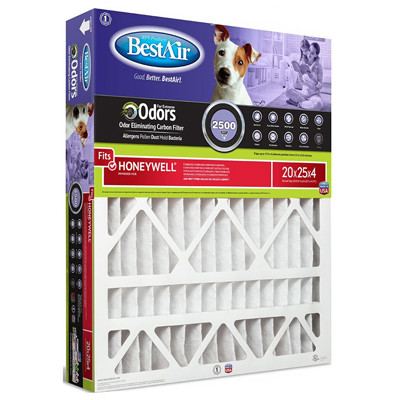 20x25x4 M11 Odor Reducing Carbon Air Filter (3 pieces)