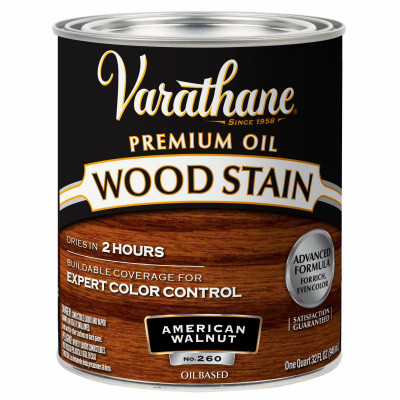 American Walnut Premium Oil-Based Interior Wood Stain, Qt.
