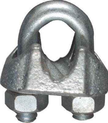 Wire Cable Clamp, Zinc, 5/16 In. (10 pieces)